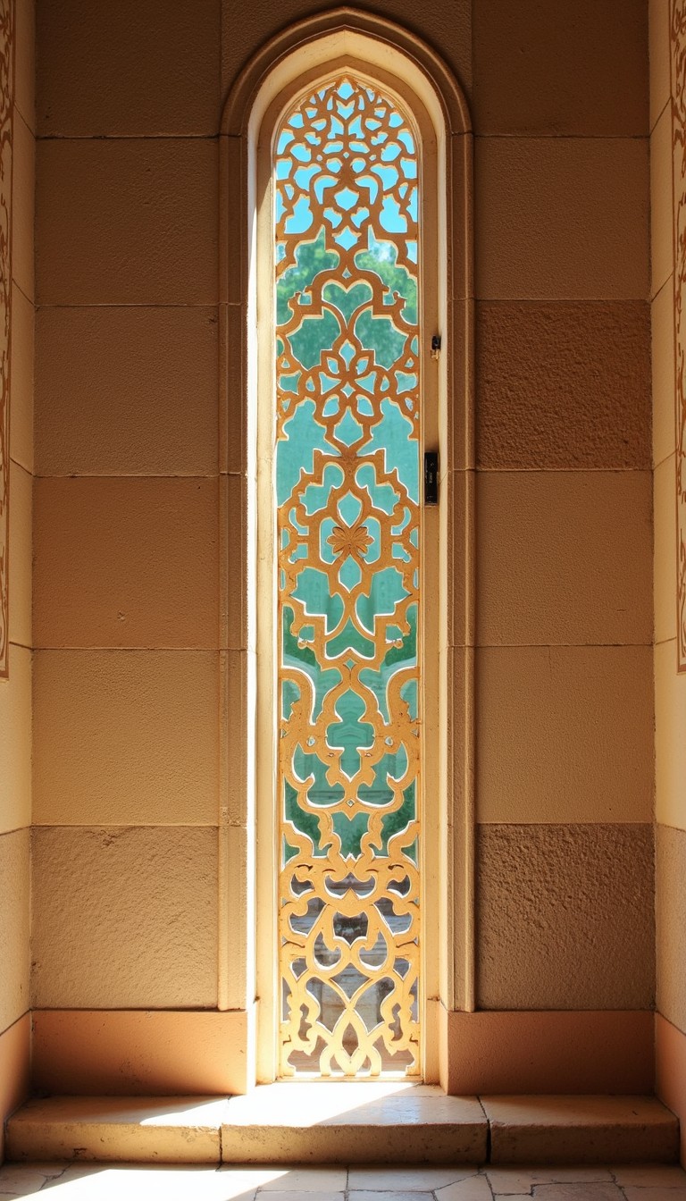 Free Golden Arabesque Window Image - Arabesque, Geometric, Turquoise ...