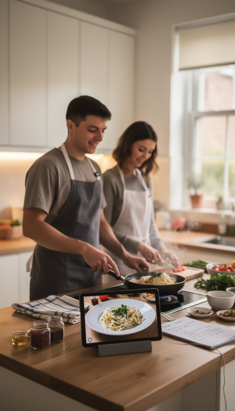 Free Cooking Together Online Image - Couple, Cooking, Kitchen ...