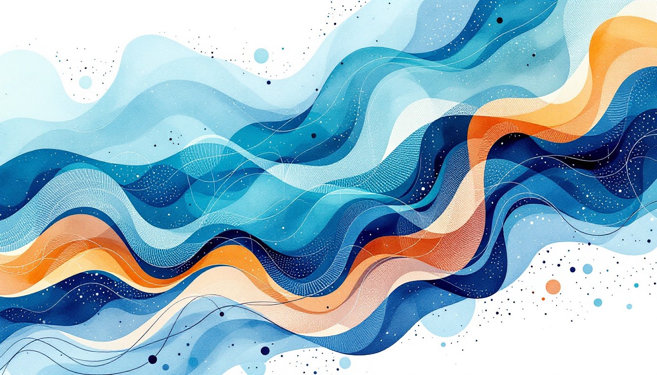 Free Flowing Digital Waves Image - Minimal, Watercolor, Flowing ...