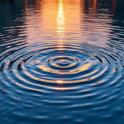 Red Sunset Ripple Free Rippling Sunset Tranquility Image - Sunset, Ripples, Lake ...