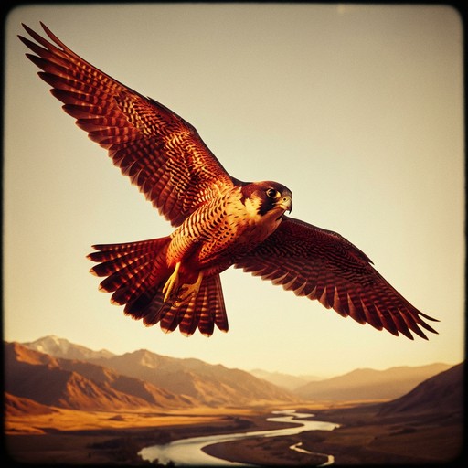 Free Majestic Falcon Soaring Image - Falcon, Sunset, Flying | Download ...