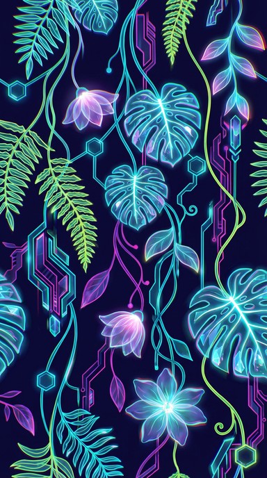 Free Neon Botanical Garden Image - Neon, Botanical, Cyberpunk ...