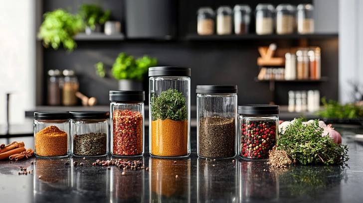 Seasoning Display Free Spices on Display Image - Kitchen, Spices, Jars | Download at ...