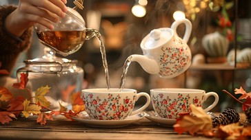 Free Autumn Tea Time Image - Autumn, Tea, Pouring | Download at StockCake
