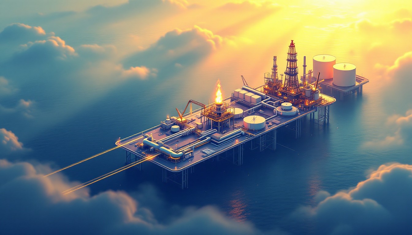 Free Floating Energy City Image - Offshore, Platform, Energy | Download ...
