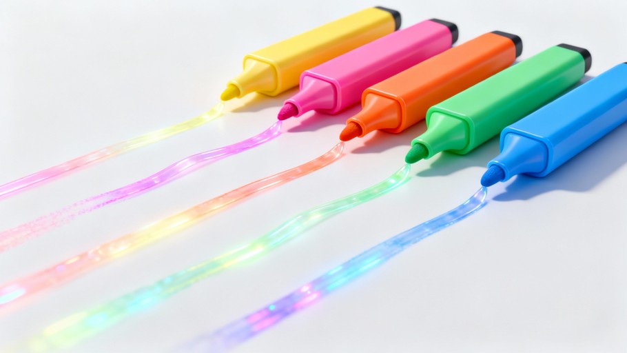 Free Rainbow Ink Trails Image - Highlighters, Markers, Colorful ...