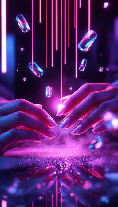 Free Cyberpunk Nail Art Image | Download at StockCake