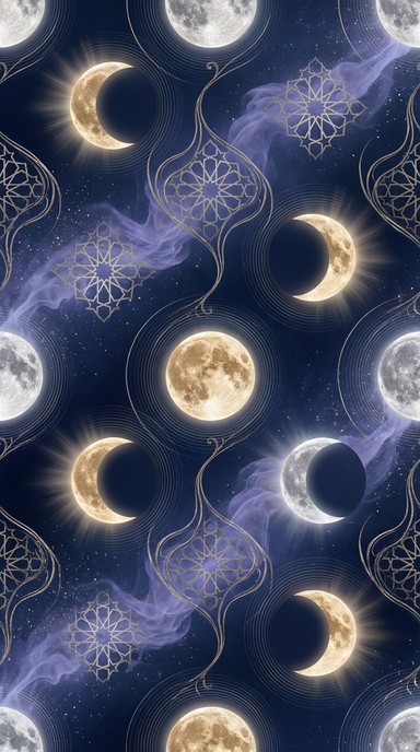 Free Celestial Moon Pattern Image - Celestial, Lunar, Moon | Download ...