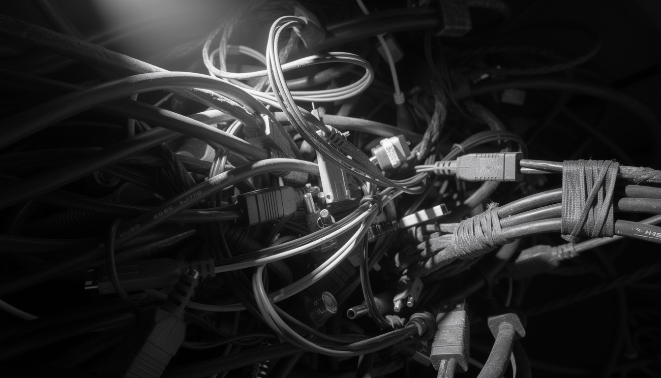 Free Tangled Wire Chaos Image - Cables, Wires, Tangled | Download at ...