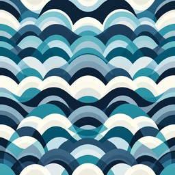Wave Geogrid Pattern Design Free Geometric Ocean Waves Image - Geometric, Pattern, Tessellation ...