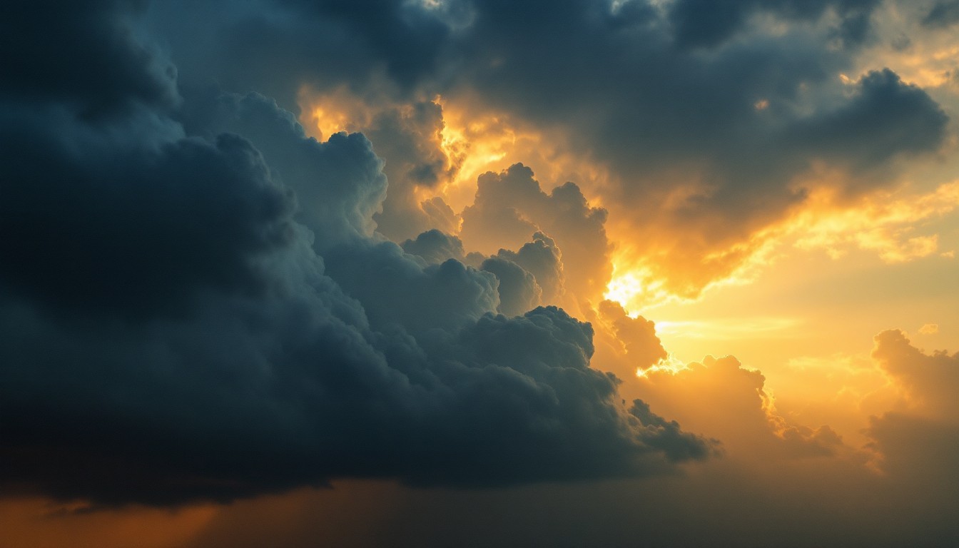 Free Storm Meets Sunset Image - Storm, Sunset, Clouds | Download at ...