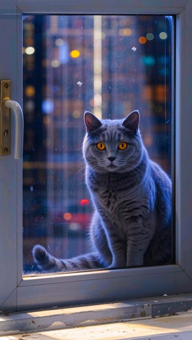 Cat Mist Blue Free Luminous Blue Cat Image - Art, Blue, Cat | Download at StockCake