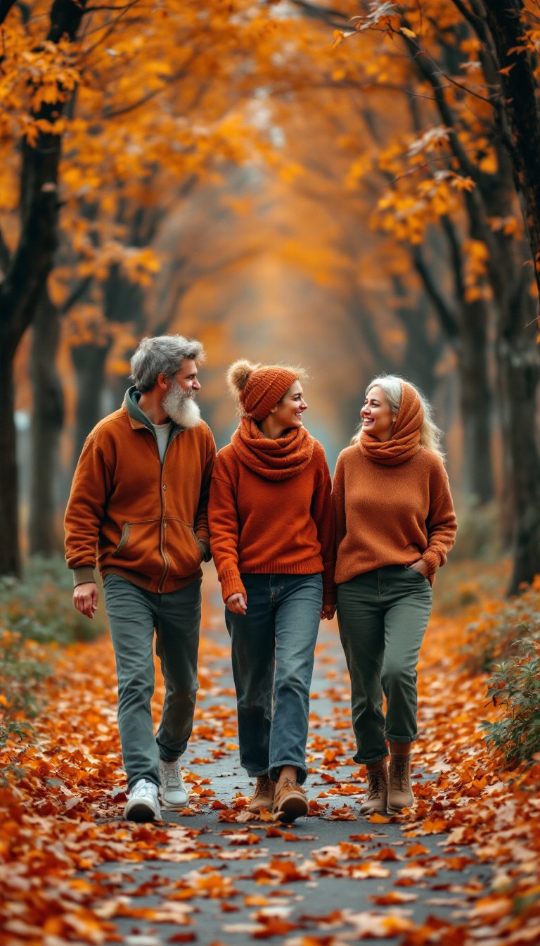 Free Autumn Friends Walking Image - Autumn, Friends, Friendship ...