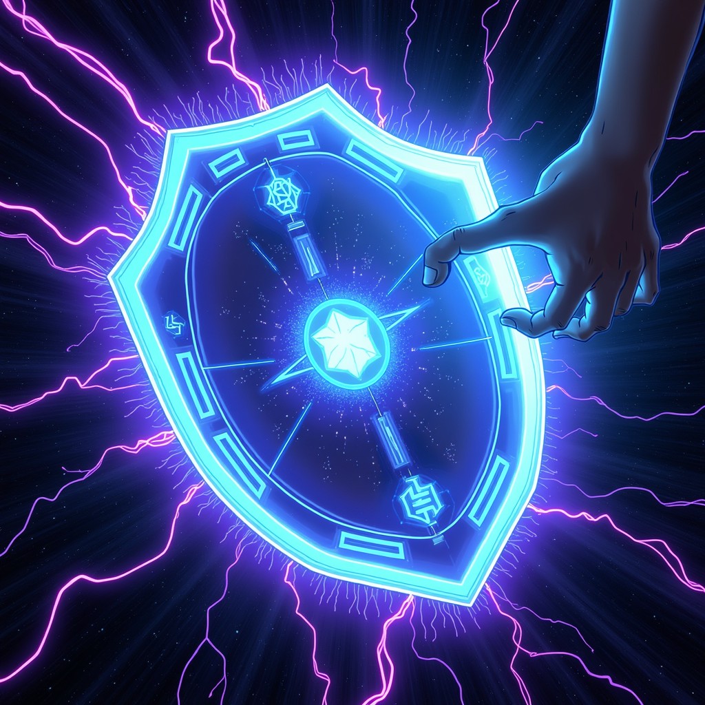 Free Digital Shield Activated Image - Shield, Cyberpunk, Azure ...