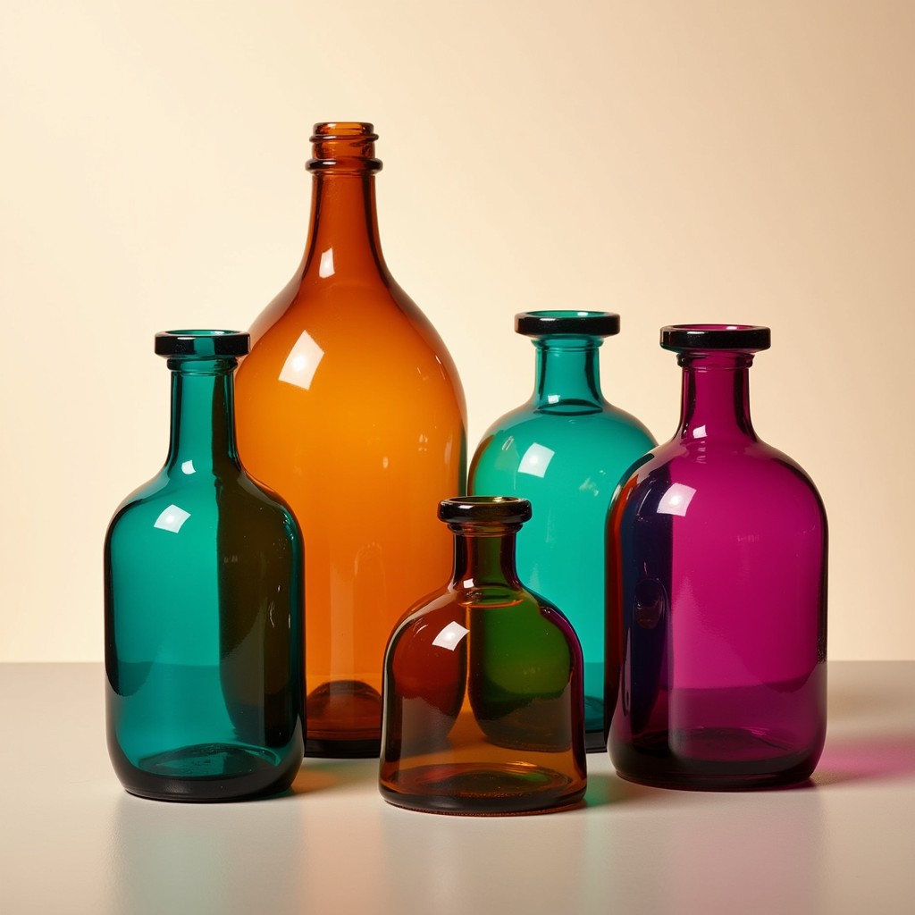 Free Colorful glass bottles Image - Bottles, Glass, Teal | Download at ...
