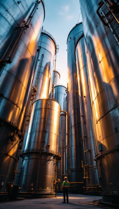 Steel Containers Rise Free Industrial Steel Titans Image - Industrial, Tanks, Metallic ...