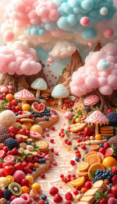 Free Sweet Digital Wonderland Image - Whimsical, Candy, Cupcakes ...