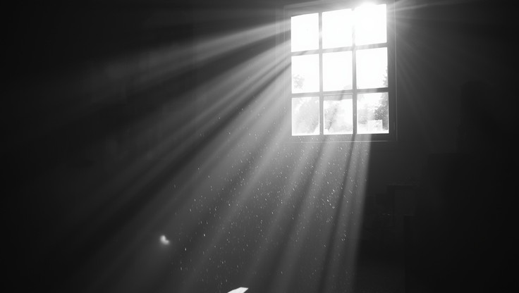 Free Light Through Darkness Image - Sunbeams, Window, Monochrome ...