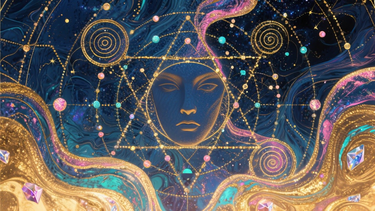 Free Cosmic Destiny Portrait Image - Mystical, Sacred, Geometry ...