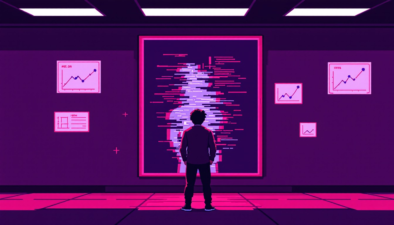 Free Digital Self Reflection Photo Pixel Cyberpunk Reflection