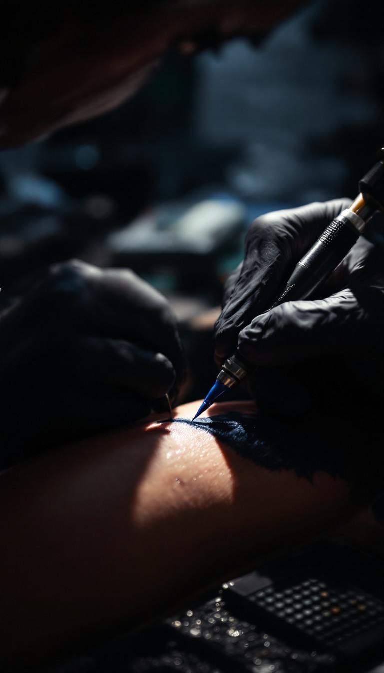 Skinand Ink Free Ink Meets Skin Image - Tattooing, Ink, Artist | Download at StockCake
