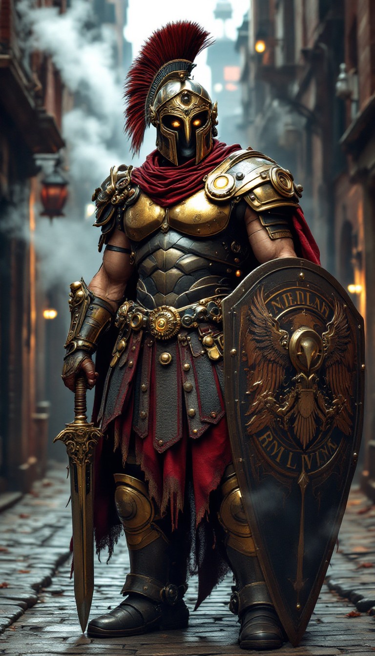Free Steampunk Centurion Guard Image - Steampunk, Warrior, Centurion ...