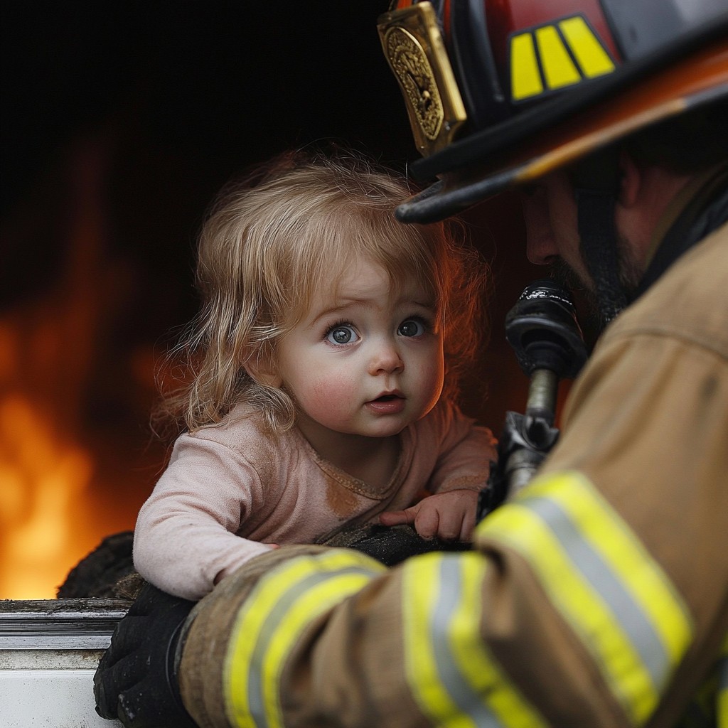 Free Child, Firefighter, Rescue Image - Child, Firefighter, Rescue ...