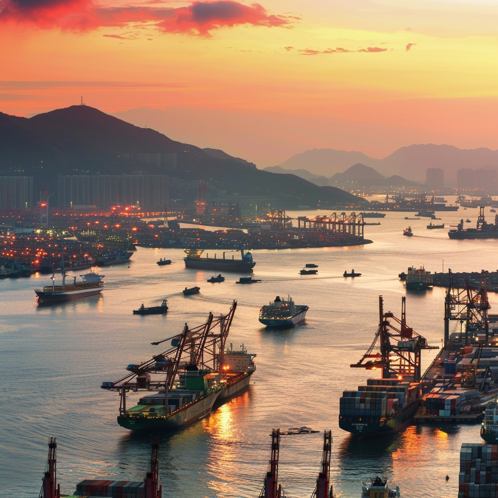 Free Harbor Sunset View Photo - Harbor, Sunset, Ships | Download at ...
