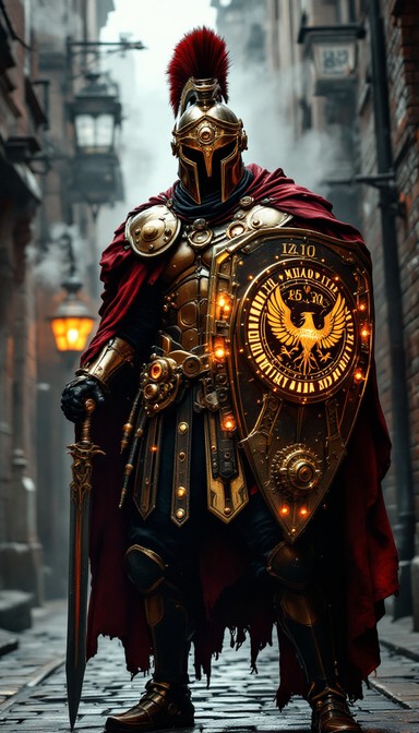 Free Steampunk Centurion Guard Image - Steampunk, Warrior, Centurion ...