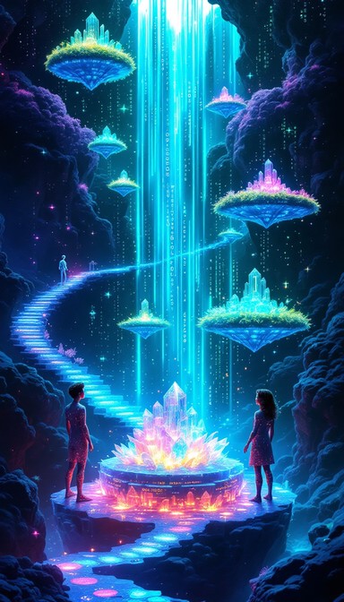 Free Digital Code Waterfall Image - Digital, Waterfall, Code | Download ...