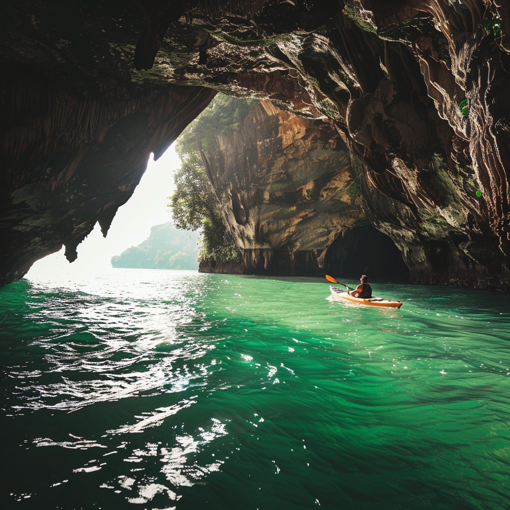 Free Kayaking Serene Waters Image - Kayaking, Cave, Adventure ...