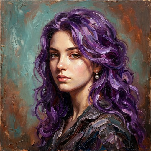Free Purple Haired Portrait Image - Portrait, Woman, Purple | Download ...