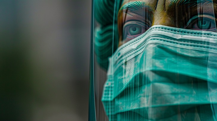 Free Masked Reflective Portrait Image - Reflection, Mask, Face ...