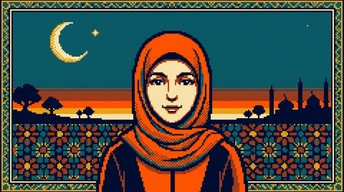 Free Pixel Hijab Portrait Image - Pixel, Hijab, Portrait | Download at ...