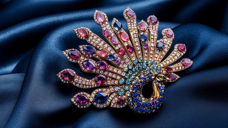 Free Elegant jeweled brooch Image | Download at StockCake