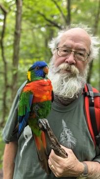 Free Man with parrot Image - Man, Parrot, Elderly | Download at StockCake