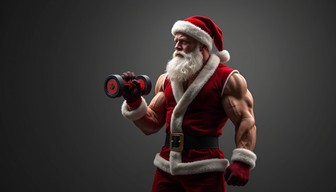Free Buff Santa Curls Image - Muscular, Santa, Strong | Download at ...
