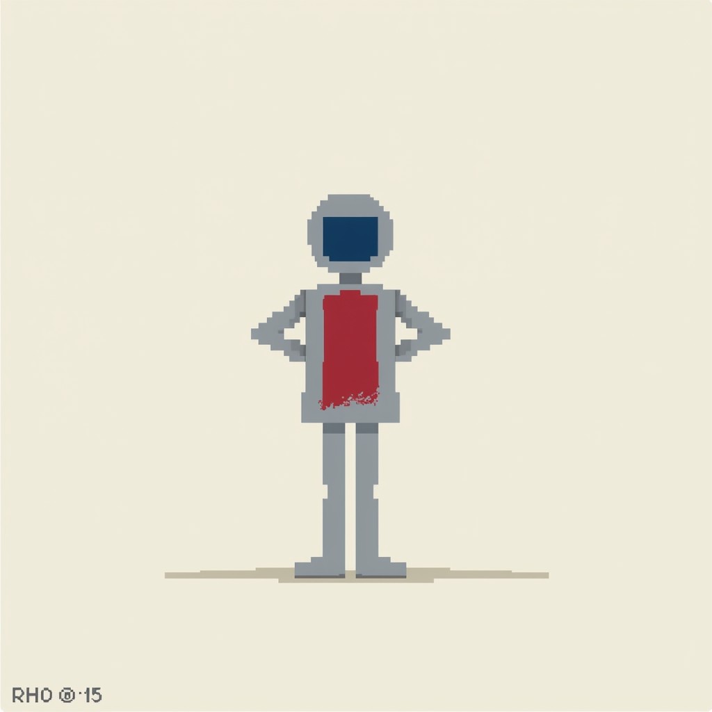 Free Pixel Robot Stance Image - Pixelart, Robot, Minimalist | Download ...