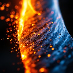 Free Blazing Steel Edge Image - Fire, Blade, Macro | Download at StockCake