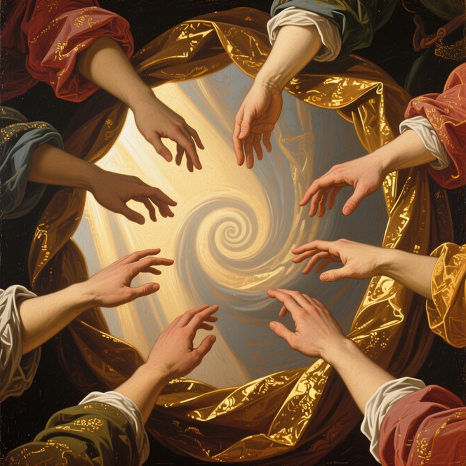 Unity Painting Renaissance Free Unity Through Connection Image - Renaissance, Unity, Hands ...