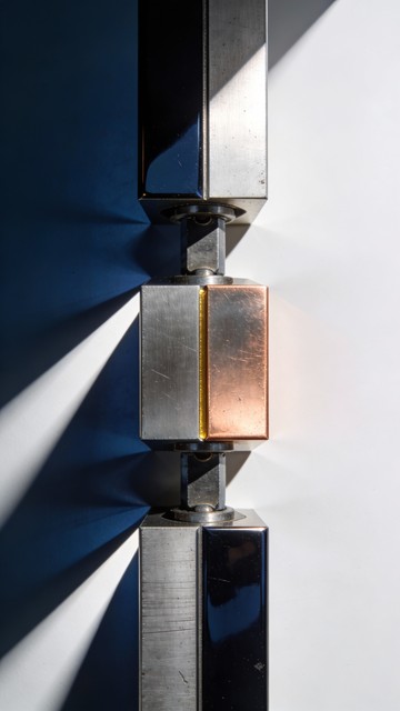 Metal Simplistic Free Geometric Metal Composition Image - Geometric, Metallic ...