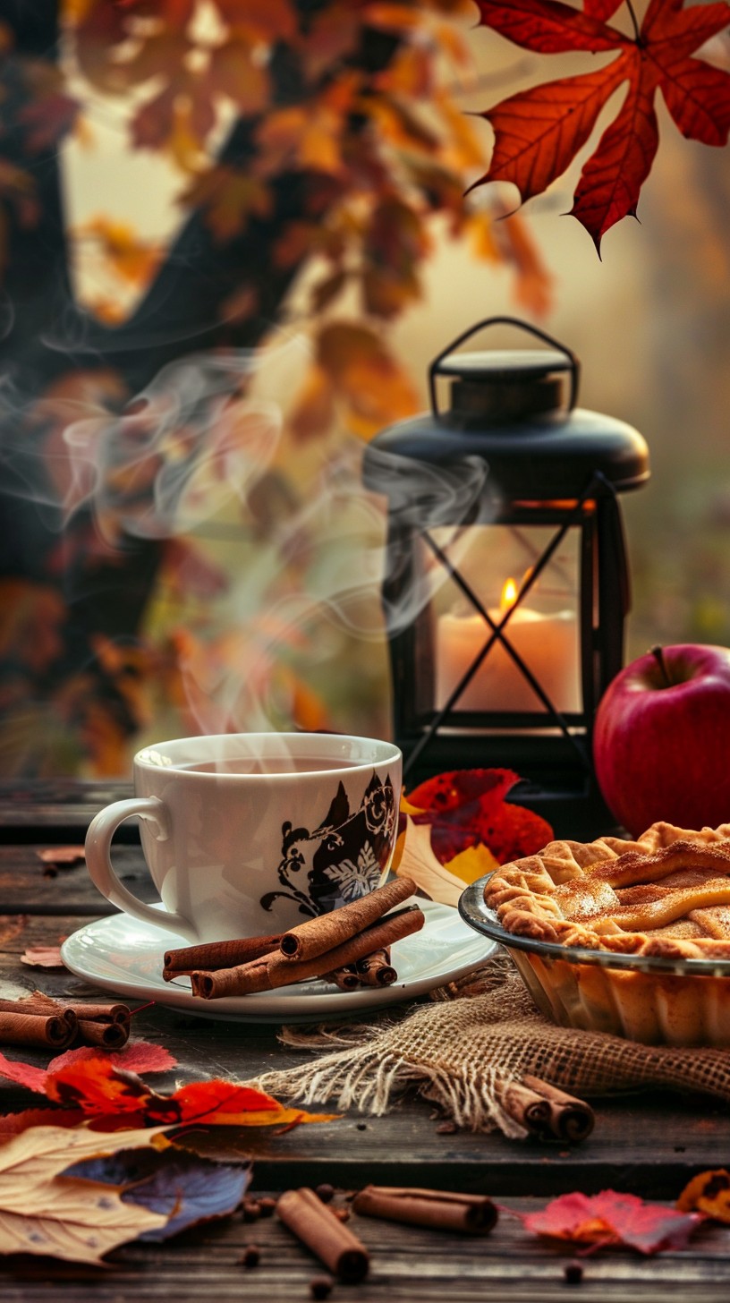 Free Autumn Morning Coffee Image - Autumn, Coffee, Leaves | Download at ...