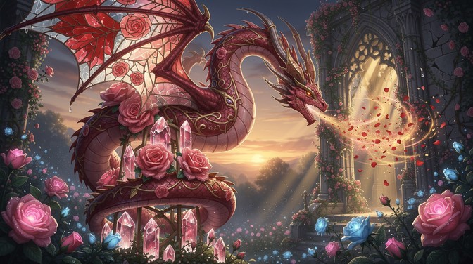 Free Rose Dragon Majesty Image - Dragon, Fantasy, Roses | Download at ...