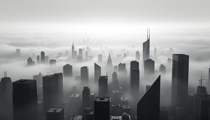 Free Foggy Urban Dawn Image - City, Fog, Morning | Download at StockCake