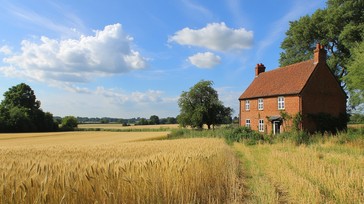 Free Rustic rural home Image - Rural, House, Wheat | Download at StockCake