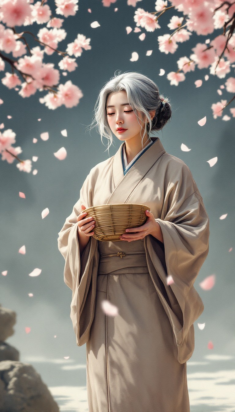 Free Cherry Blossom Grace Image - Anime, Sakura, Kimono | Download at ...