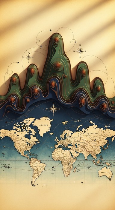 Free Flowing Cartographic Art Image - Map, Topographical, Cartography ...