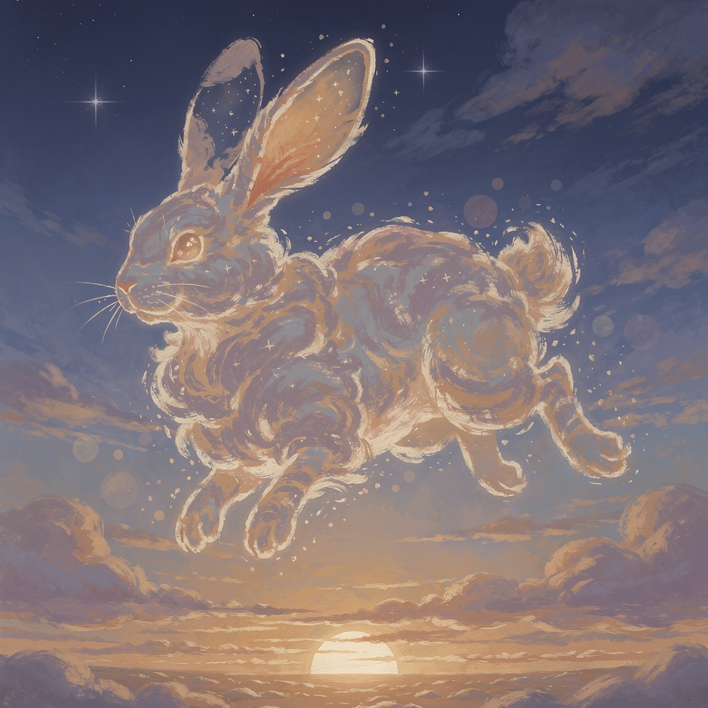 Free Celestial Cloud Rabbit Image - Rabbit, Bunny, Clouds | Download at ...