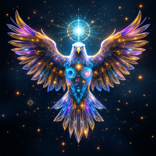 Free Celestial Crystal Eagle Photo - Eagle, Bird, Fantasy | Download at ...