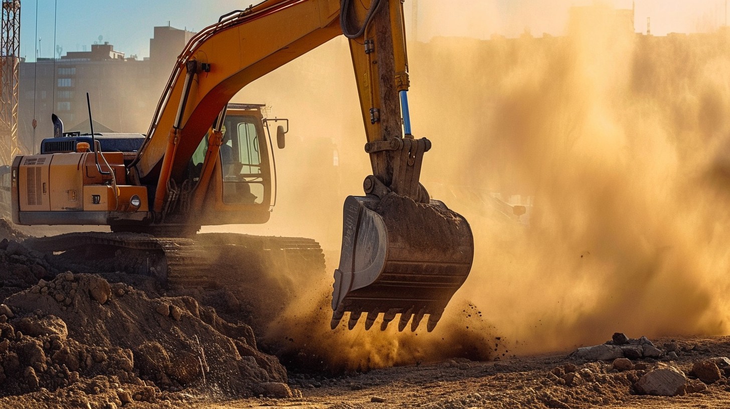 Free Excavator Clears Earth Image - Excavator, Construction, Dust ...
